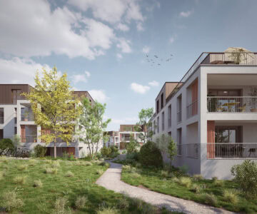 Eine Überbauung der Vertina in Oberglatt (Visualisierung: zVg)